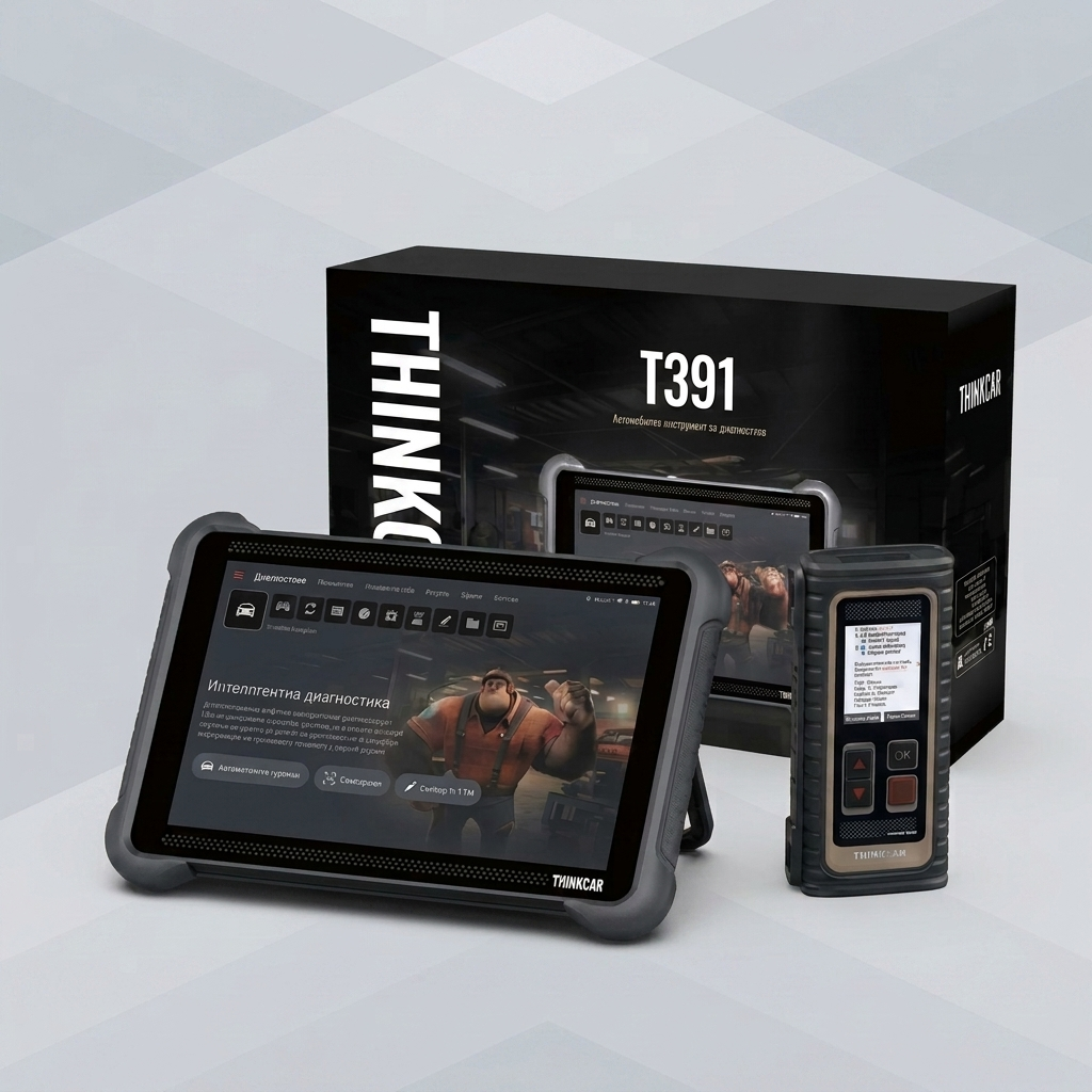 THINKTOOL Expert T391 - леки и тежкотоварни автомобили, 41 сервизни функции, български език