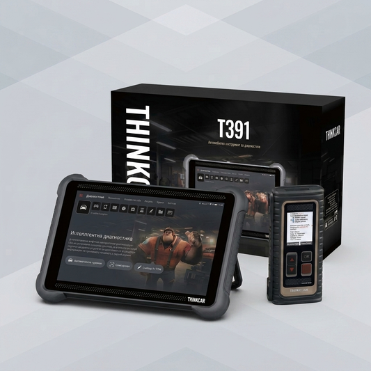 THINKTOOL Expert T391 - леки и тежкотоварни автомобили, 41 сервизни функции, български език